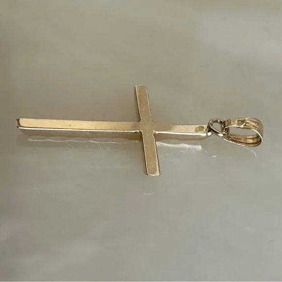 14k Solid Gold Cross - Picture 14 of 15